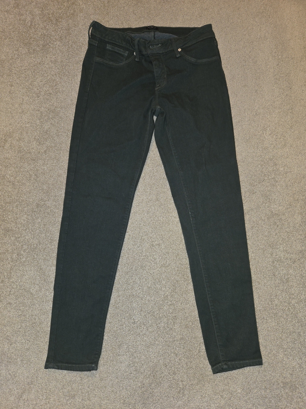 Just Black Women's Dark Green Skinny Jeans